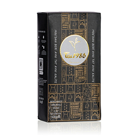 TEA1986 Bergamot Aromalı Çay 500Gr 6'lı Paket