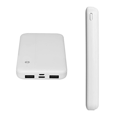 S-Link İP-G10N 10000 mAh Hızlı Şarj Powerbank Beyaz 