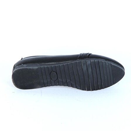 Alens 22-280 Siyah Kadın Babet Babet Ayakkabı