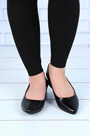 Crista Sinistra Siyah 3Cm Topuklu Kadın Ayakkabı