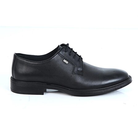 Berenni M670 Siyah Kauçuk %100 Deri Erkek Klasik Ayakkabı
