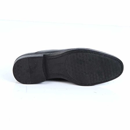 Berenni M575 Siyah Kauçuk %100 Deri Erkek Klasik Ayakkabı