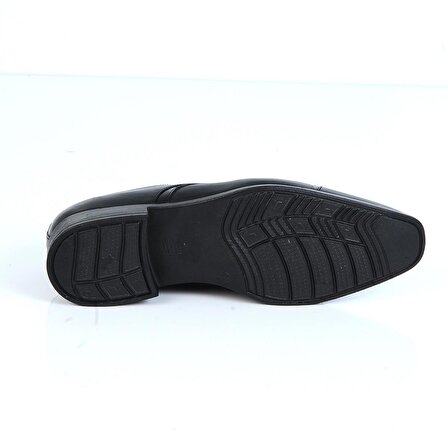 Berenni M280 Siyah Kauçuk %100 Deri Erkek Klasik Ayakkabı