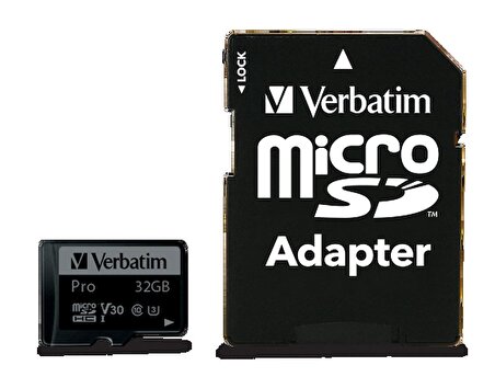 Verbatim 32GB Pro U3 90MB/s MicroSDHC Hafıza Kartı