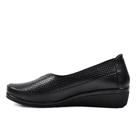 Legend 161 Siyah Topuk Jel Destekli Kadın Ayakkabı