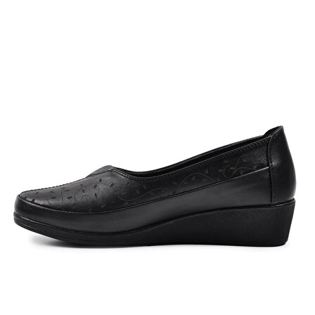 Legend 114 Siyah Topuk Jel Destekli Kadın Ayakkabı