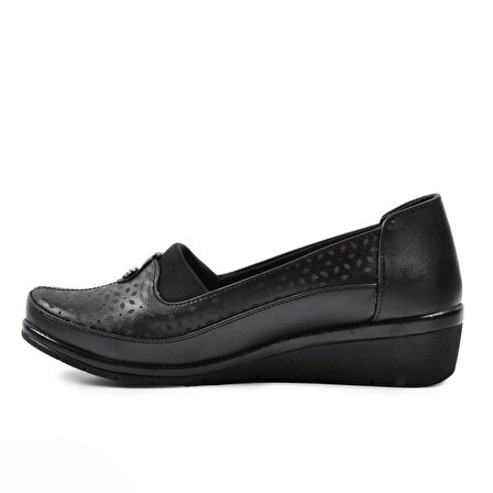 Legend 110 Siyah Topuk Jel Destekli Kadın Ayakkabı