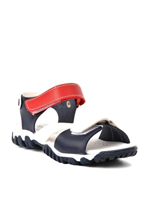 Şiringenç Şr60 Lacivert Beyaz Kırmızı Erkek Çocuk Comfort Sandalet