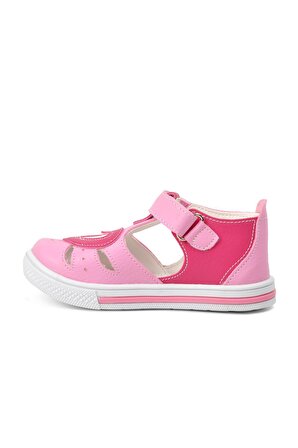 Şiringenç 210103 Pembe-Fuşya Kız Bebek Yazlık Ayakkabı