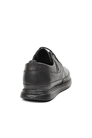 Bemsa 01 Siyah Hakiki Deri Erkek Günlük Ayakkabı