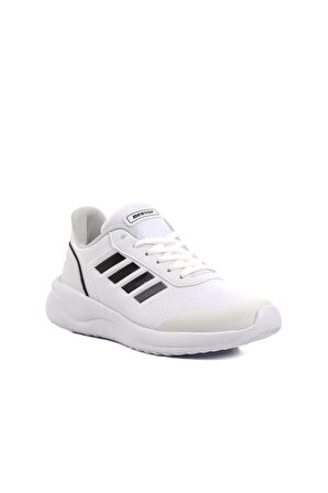 Aspor B100 Beyaz-Siyah Kadın Spor Ayakkabı