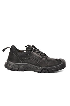 Scootland 152-16230 Siyah Nubuk Hakiki Deri Erkek Günlük Ayakkabı