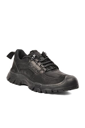 Scootland 152-16230 Siyah Nubuk Hakiki Deri Erkek Günlük Ayakkabı