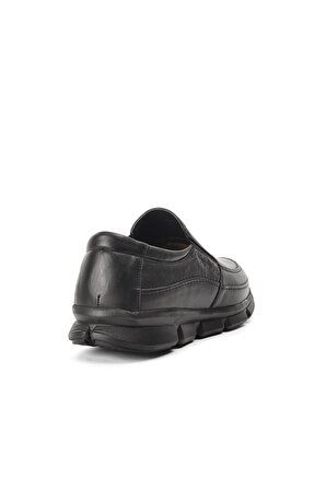 Tardelli 4373 Siyah Hakiki Deri Büyük Numara Erkek Günlük Ayakkabı