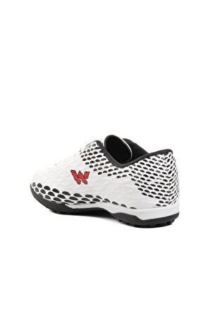 Walkway Victor-F Beyaz Bağcıklı Çocuk Halı Saha Ayakkabısı