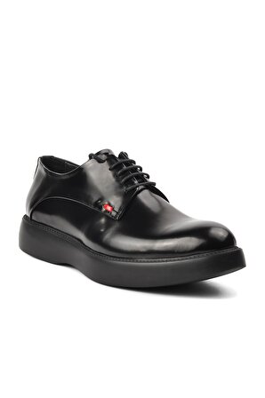 Ayakmod Premium 2310 Parlak Siyah Hakiki Deri Erkek Casual Ayakkabı