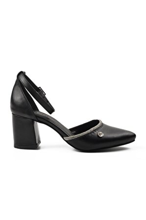 Pierre Cardin PC-52206 Siyah Kadın Topuklu Ayakkabı