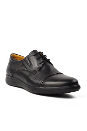 Dr.Flexer 341801 Siyah Hakiki Deri Erkek Comfort Ayakkabı