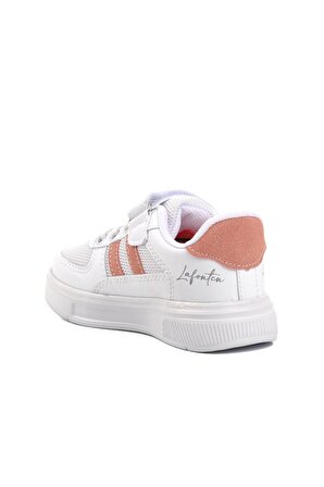 Lafonten 719Y-P Beyaz-Pembe Cırltı Çocuk Sneaker