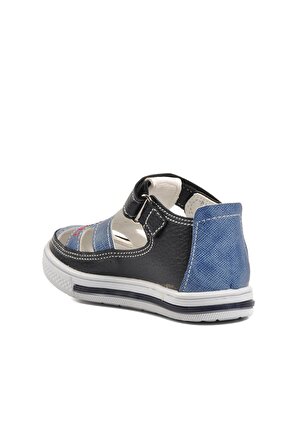 Ayakmod Şng 1010-B Lacivert-Beyaz-Kot Cırtlı Bebek Günlük Ayakkabı
