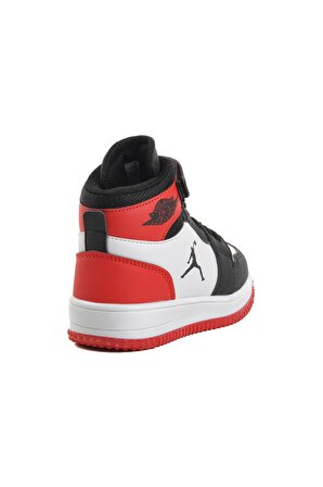 Aspor Haykat Uzun-P Siyah-Kırmızı Çocuk Hi Sneaker