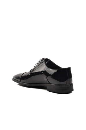 Fosco 2805 Siyah Rugan Hakiki Deri Erkek Klasik Ayakkabı
