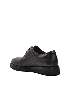 Fosco 2951 Siyah Hakiki Deri Erkek Casual Ayakkabı
