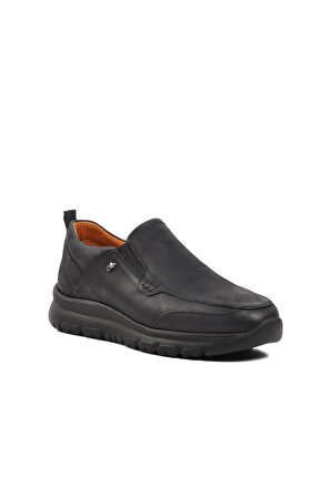 Dr. Flexer 207005 Siyah Nubuk Hakiki Deri Erkek Günlük Ayakkabı
