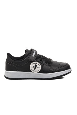 Walkway Sloga-F Siyah-Siyah-Beyaz Çocuk Sneaker
