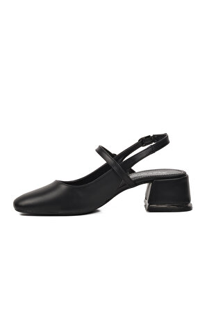 Ayakmod 519015 Siyah Kadın Topuklu Ayakkabı