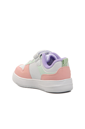 Pepino 1603-B Beyaz-Pudra-Su Yeşili Bebek Sneaker