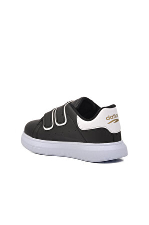 Ayakmod 072-F Siyah-Beyaz Cırtlı Çocuk Sneaker