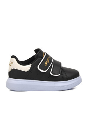 Ayakmod 072-P Siyah-Beyaz Cırtlı Çocuk Sneaker