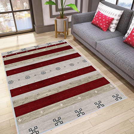 Dijital Baskı Yıkanabilir Kaymaz Taban Salon Halısı Ve Yolluk RVG1625