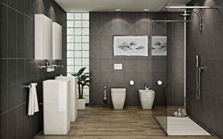 50 x 60 Alüminyum Beyaz Banyo Wc Havalandırma Panjur Menfez