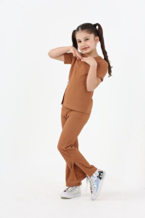 Kız çocuk mevsimlik pantolonlu alt üst takım minah-06060004