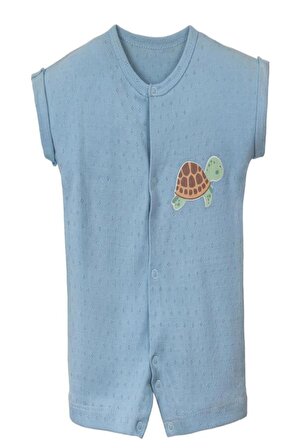 Necix's Milan Erkek Bebek Kısa Kollu 3'lü Tulum Pijama