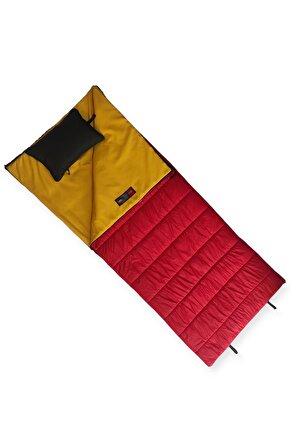 Naturecamp Oga 200 Plus Kırmızı -5 Derece Birleşebilir Yastıklı Long Uyku Tulumu