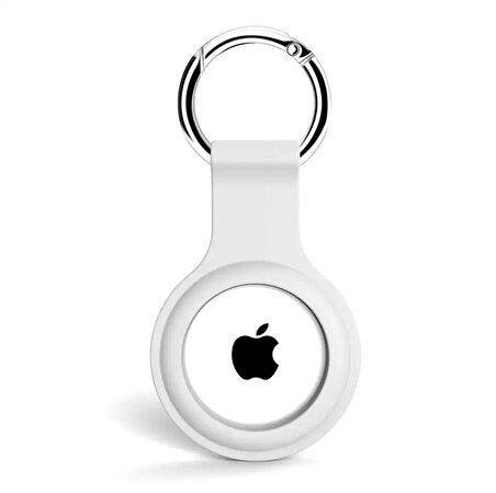 Apple Airtag Uyumlu Kılıf Anahtarlık Klasik Yumuşak Silikon Koruma