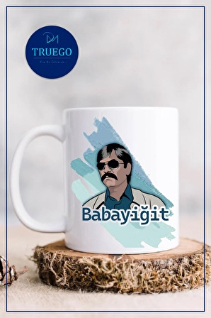 Baskılı Kupa Bardak Seramik Mug - Babayiğit