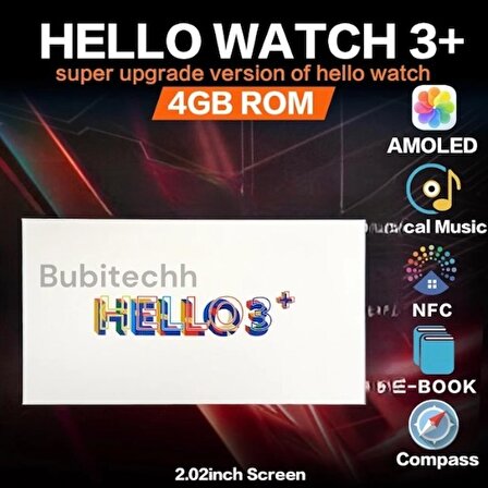 Bubitechh Watch 3+ Ultra Plus Gümüş Akıllı Saat