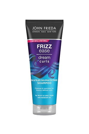 John Frieda Frizz Ease Kabaran Saçlar İçin Bukle Belirginleştirici Sülfatsız Habeş Yağlı Şampuan 250 ml