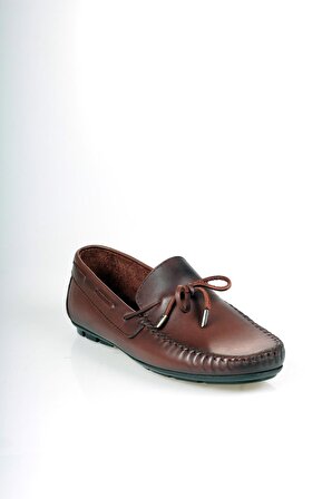 Hakiki Deri Loafer Kahverengi Erkek Ayakkabı
