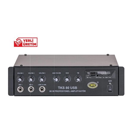 TKS 80 USB TR 80 Watt Amplifikatör