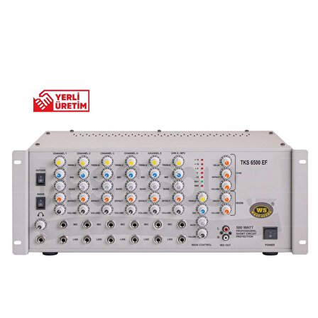 West Sound TKS 6300 EF TR 6 Kanal 300W 100V Efektli Anfi Mikser