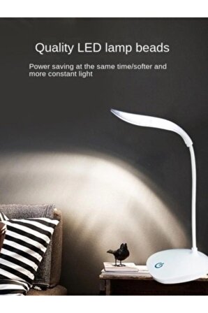 LED Mini Masa Lambası, Kitap Okuma Lambası ,Göz koruma Özelliği,360 Derece Katlanabilir.