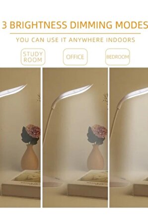 LED Mini Masa Lambası, Kitap Okuma Lambası ,Göz koruma Özelliği,360 Derece Katlanabilir.