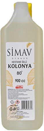 Simav Kozmetik Karışık 80 Derece Pet Şişe 900 ml 3 Adet Kolonya