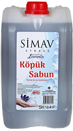SİMAV Termal Sulu Lavanta Özlü Köpük Sabun Seti 2'li - 5 Lt + 500 ml