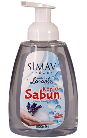 SİMAV Termal Sulu Lavanta Özlü Köpük Sabun Seti 2'li - 5 Lt + 500 ml